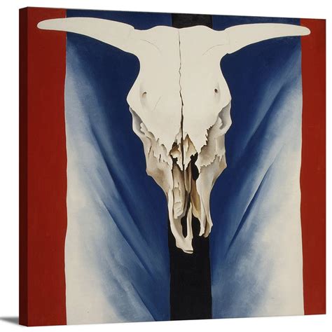 Cows Skull Red White And Blue By Georgia Okeeffe Etsy