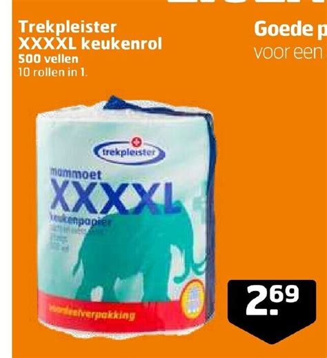 Trekpleister XXXXL Keukenrol Aanbieding Bij Trekpleister