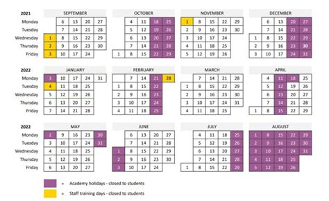 Term Dates - Trinity Academy Leeds