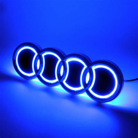 Illuminated D Led Car Tail Logo Lights For Audi Q A Badge Emblem