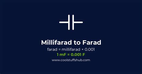 Millifarad to farad conversion (mF to F)