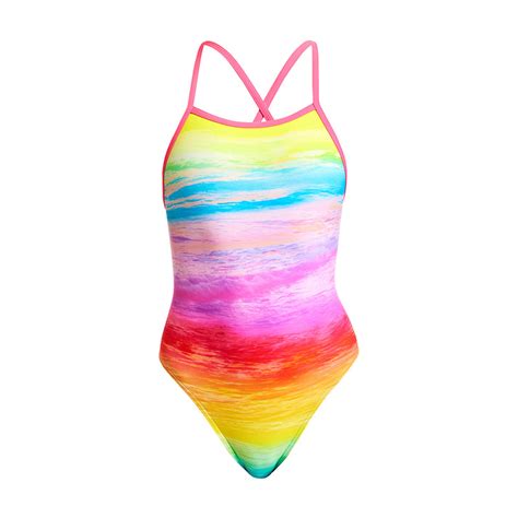 Funkita Ocean Ink Girls Tie Me Tight One Piece Aqua Swim Supplies