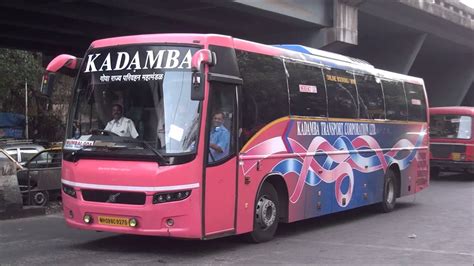 Attractive Volvo Bus B R Of Goa Tourism Corportation Running Between