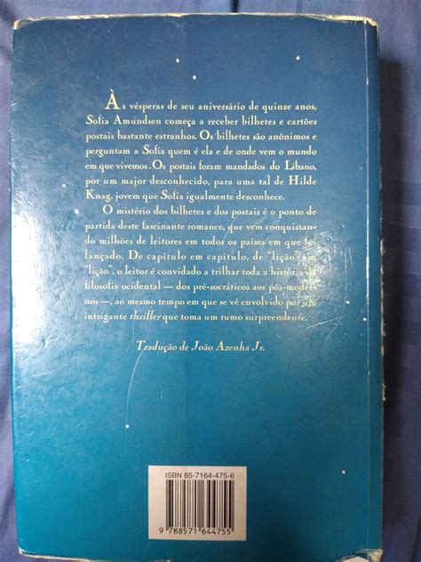 O Mundo De Sofia Romance Da Hist Ria Da Filosofia Livro Cia Das