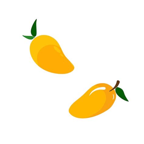 Icono De Vector De Fruta De Mango Mango En Estilo Plano Ilustraci N