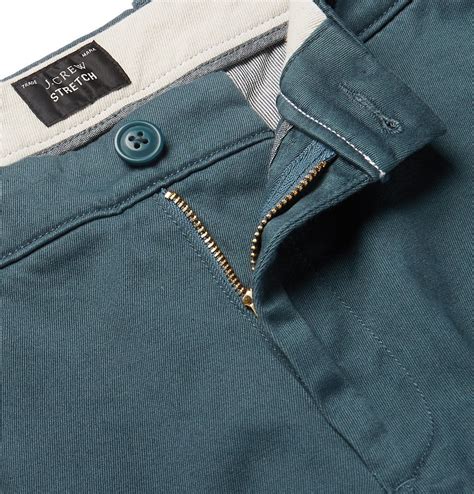 J Crew 484 Slim Fit Stretch Cotton Twill Chinos Teal J Crew