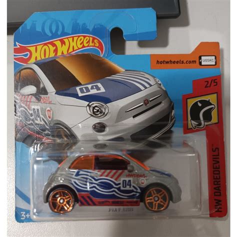 Miniatura Hot Wheels Fiat 500 HW Daredevils Shopee Brasil