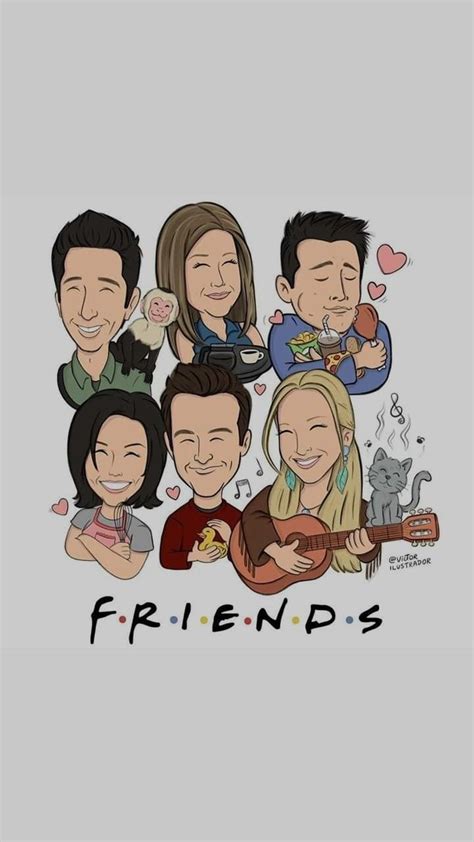 Pin by Jodi Bieler on F•R•I•E•N•D•S Wallpaper | Friends sketch, Friends ...