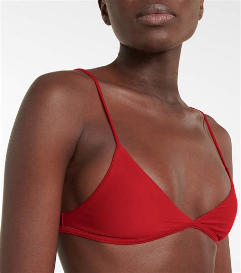 Ischia Triangle Bikini Top In Red Tropic Of C Mytheresa