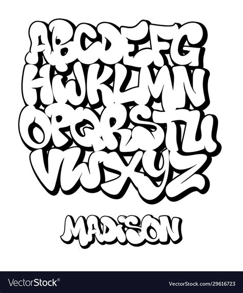 Comics Graffiti Style Font Type Alphabet Vector Image, 60% OFF