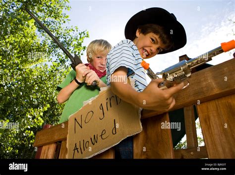 Boys no girls allowed sign hi-res stock photography and images - Alamy