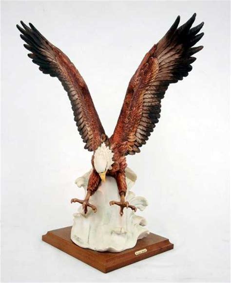 84 Giuseppe Armani Sea Eagle Figurine Signed And Blue