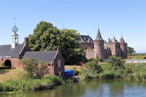 Muiderslot Castle stock photo. Image of landmark, muiden - 258540786