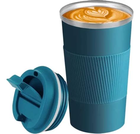 Vaso térmico Coffee STP13421 stp13421 color celeste 500mL MercadoLibre