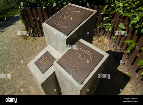 John Lennon Monument Verden Stock Photo - Alamy