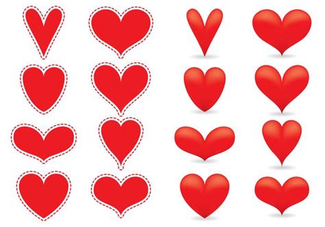 Red Heart Vectors 104102 Vector Art at Vecteezy