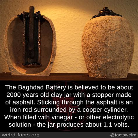 Weird Facts, The Baghdad Battery is believed to be about 2000...