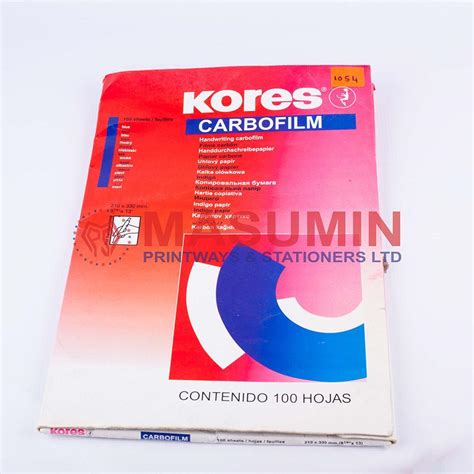 Carbon Paper Blue Plastic Kores Masuminprintways Store