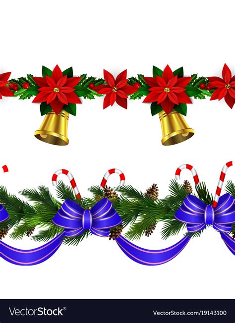 Christmas border Royalty Free Vector Image - VectorStock