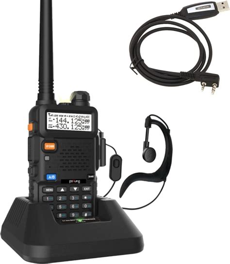 Pofung Walkie Talkie Bf Ruv Long Range Radio Vhf Mhz Uhf