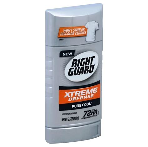 Right Guard Xtreme Defense Pure Cool Antiperspirant Deodorant Stick 737g Beauty And Personal