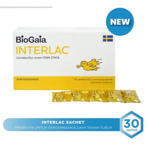 Jual Biogaia Interlac Serbuk Probiotik Sachet Box Interbat