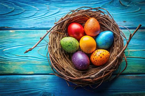 delightful pastel easter eggs   nest  vibrant spring celebration