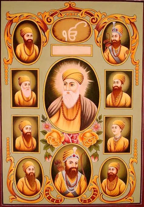 The Ten Sikh Gurus Exotic India Art