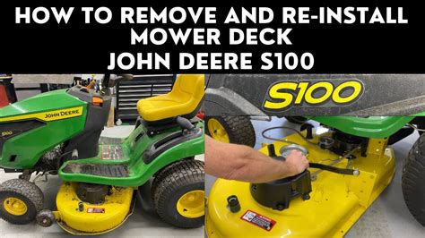 How To Remove A John Deere X Mower Deck