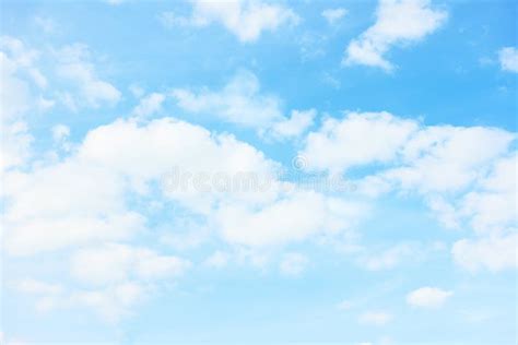 Light Blue Sky With Clouds