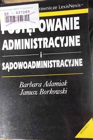 Post Powanie Administracyjne I S Dowoadministracyjne Adamiak Niska