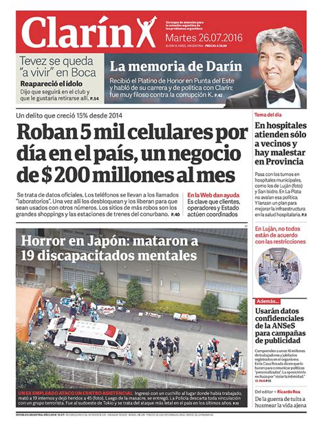 Clarín Argentina Martes 26 De Julio De 2016 Infobae