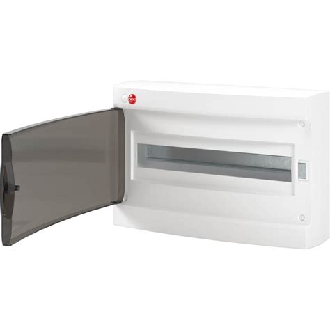 Настенный щиток DKC с дверцей, 18 модулей, IP41, белый, с клеммным ...