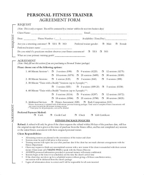 Free 8 Sample Fitness Assessment Forms In Pdf Ms Word