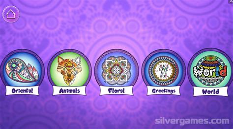 Mandala Coloring Pages - Play Online on SilverGames 🕹️