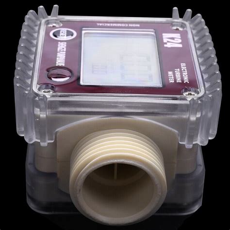 1X Digital Lcd K24 Flow Meter Turbine Fuel Flow India Ubuy