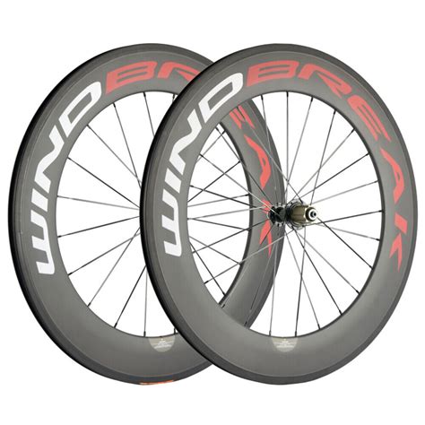 38 50 60 88mm Carbon Wheelset 700C Clincher Windbreak Road Bike Basalt