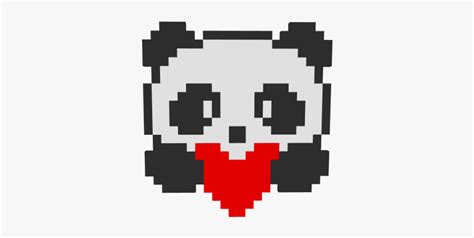 Pixel Art Easy Cute Panda , Free Transparent Clipart - ClipartKey