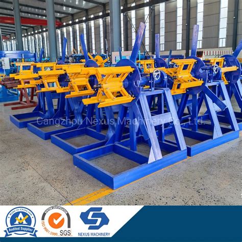 Manual Metal Coils Uncoiler Machine 5 Tons Passive Decoiler China