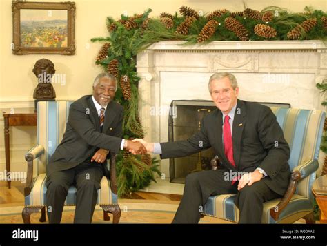 South African President Thabo Mvuyelwa Mbeki Hi Res Stock Photography