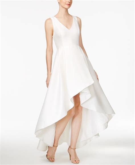 Calvin Klein High Low A Line Gown Macys