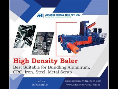 Aluminium Scrap Baler High Density Baler Metal Baling Press