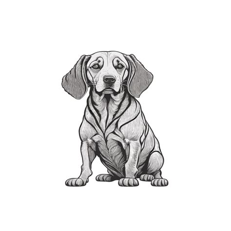 Dog Sketch on transparent background , dog, dog black outline ...