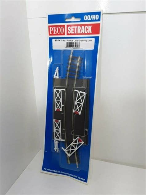 Peco St Oo Gauge No Radius Curved Level Crossing For Model