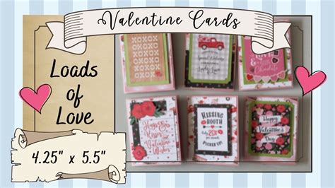 Loads Of Love Valentine Cards Tutorial Create These Charming Beauties