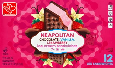 Harris Teeter™ Neapolitan Ice Cream Sandwiches 12 Ct Kroger