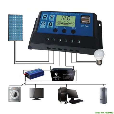 Pwm A Dual Usb Solar Panel Battery Regulator Charge Controller