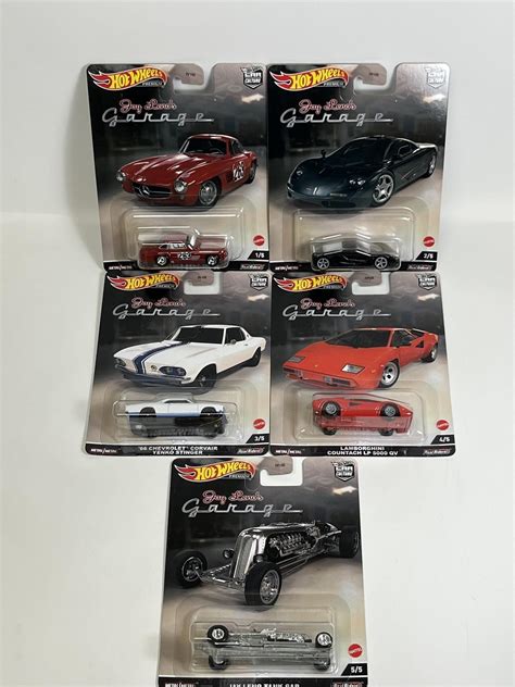 Toy Vehicles Jay Leno S Garage Set Of 5 Cars Hot Wheels Real Riders 1 64 Scale FPY86 978N