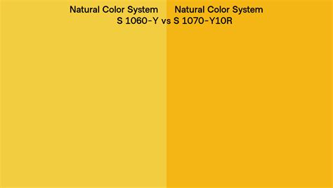 Natural Color System S 1060 Y Vs S 1070 Y10r Side By Side Comparison