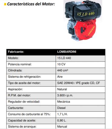 GENERADOR MONOFÁSICO AYERBE 6000 D LB MN LOMBARDINI